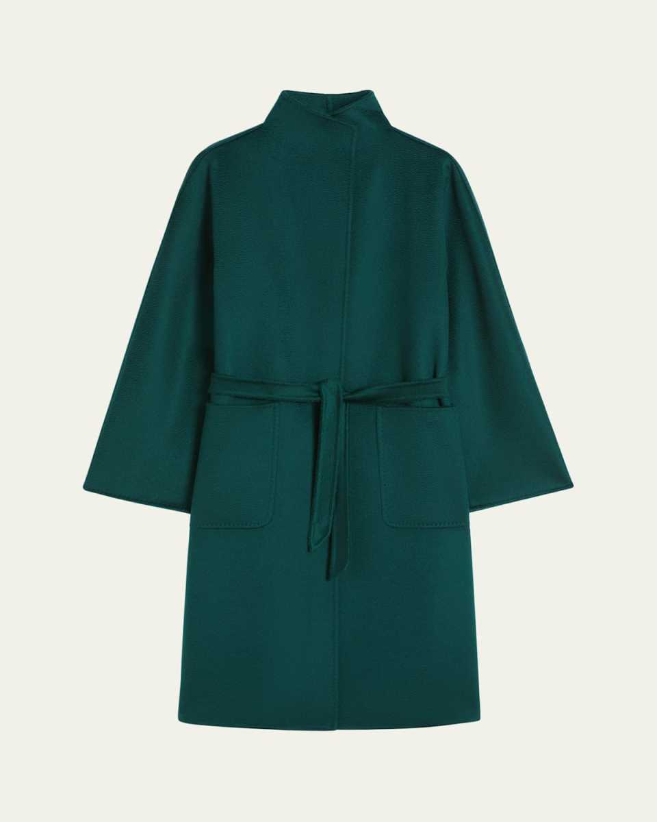 Lilia Cashmere Wrap Coat